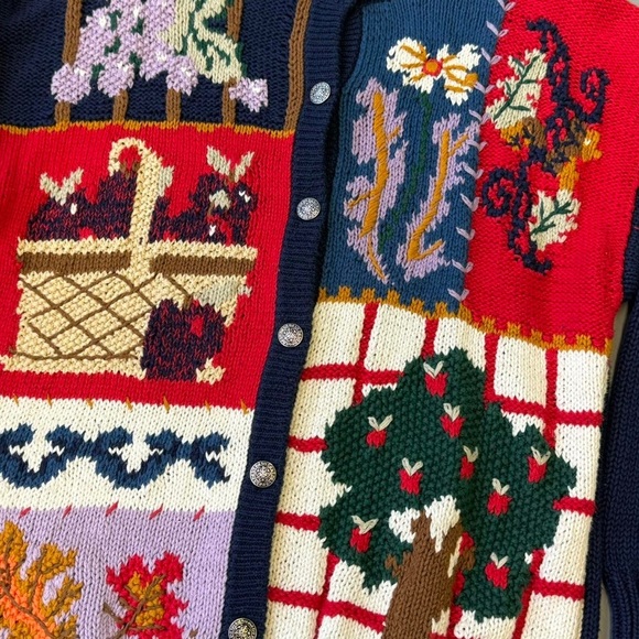 Vintage Multicolored Granny Cardigan P’Galli Designs - small - Picture 2 of 7